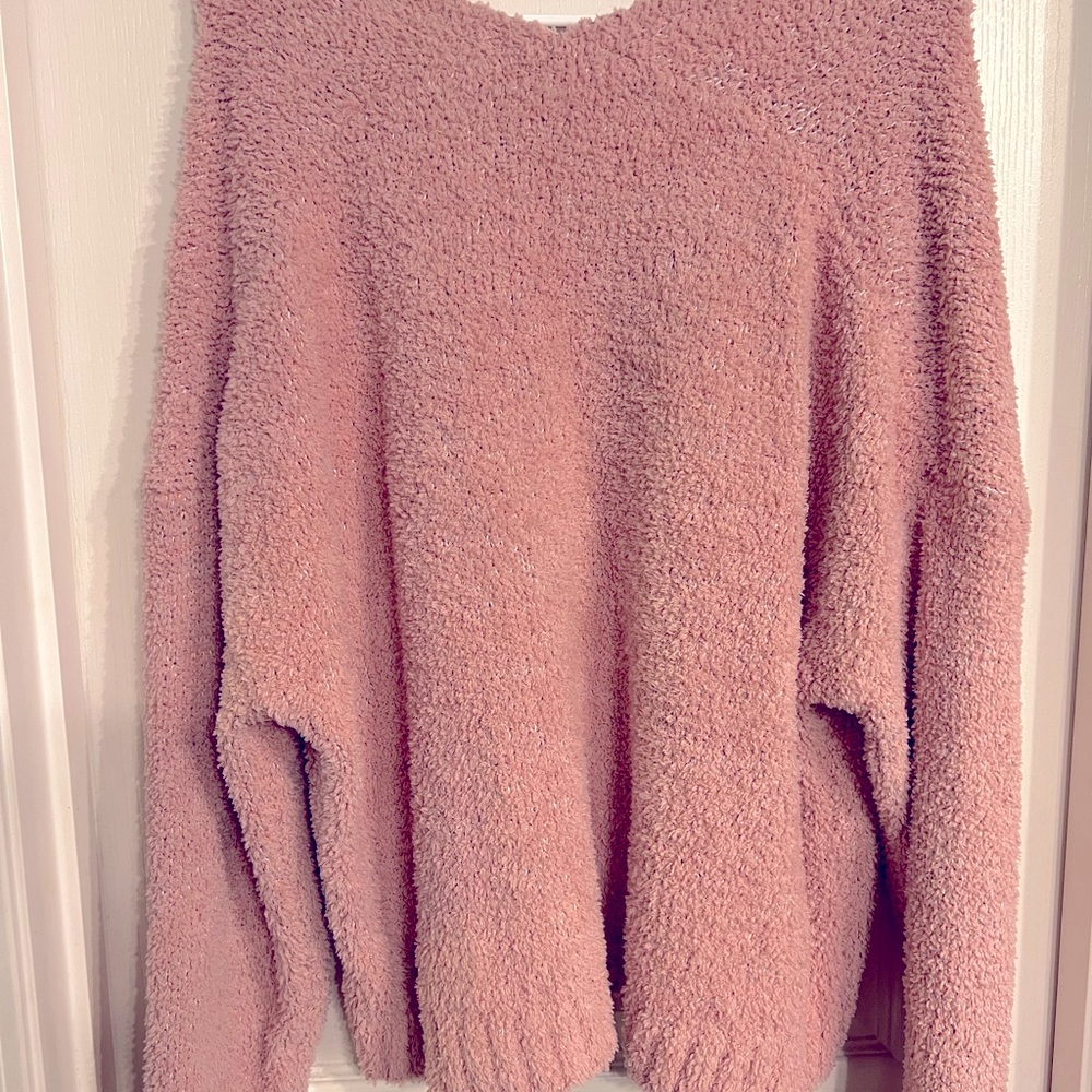 Soft pink sweater, 2x